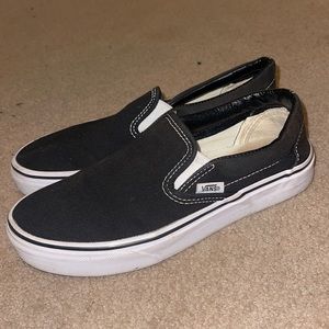 Black Vans Slip ons